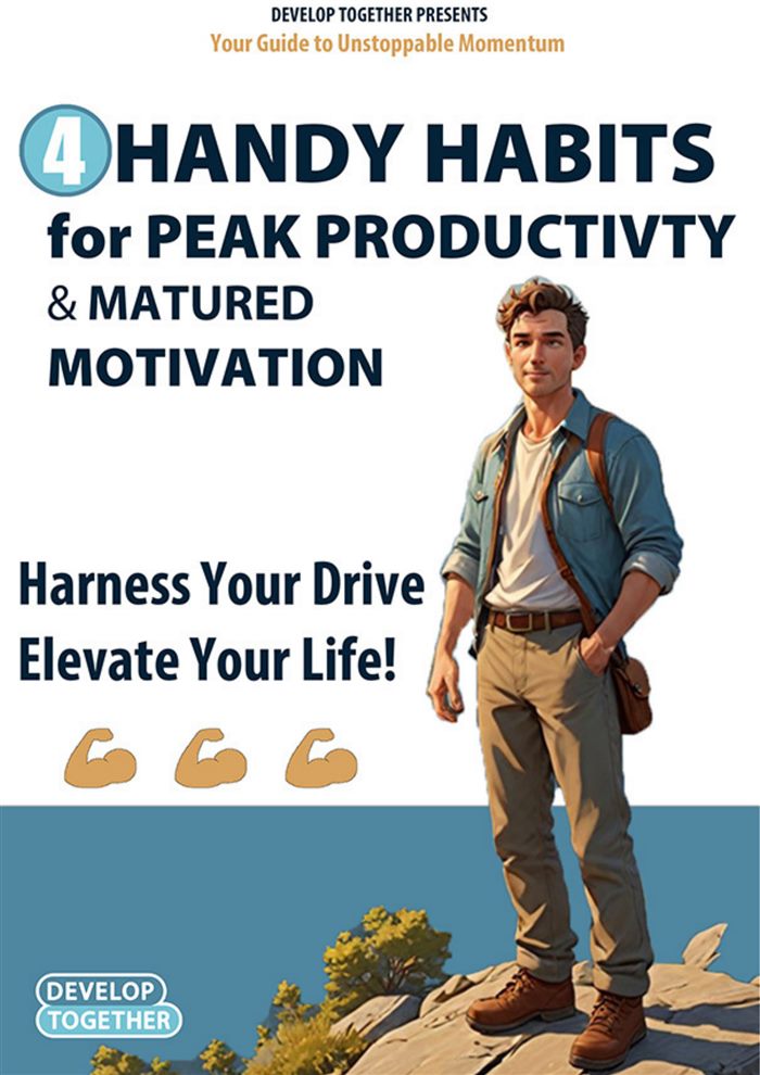4 Handy Habits for Peak Productivity & Matured Motivation &mdash; guide cover