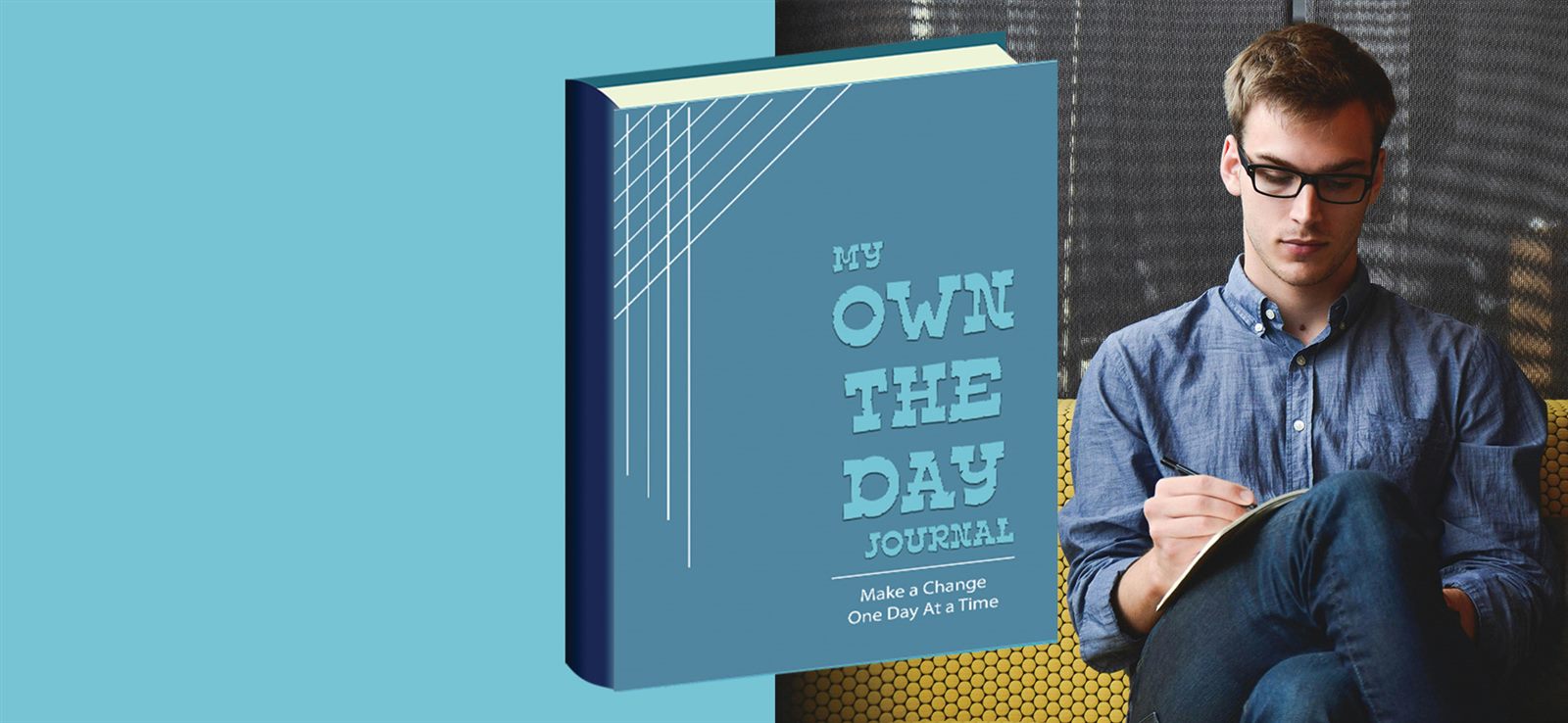 The Own The Day journal and app in use